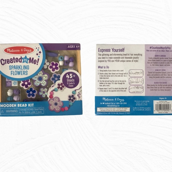 Sparkling Flowers Wooden Bead Set - Picture 6 of 11